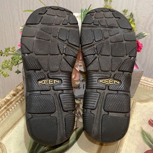 Keen Presidio Black Leather Cross Strap Mary Janes Sz 5.5 - Picture 13 of 15